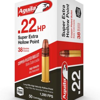 .22LR Aguila Super Extra HV HP CopPlat 2.5g, 38gr